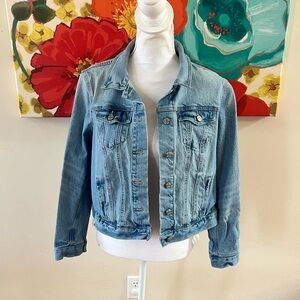 loft 𖤓 jean jacket. euc.